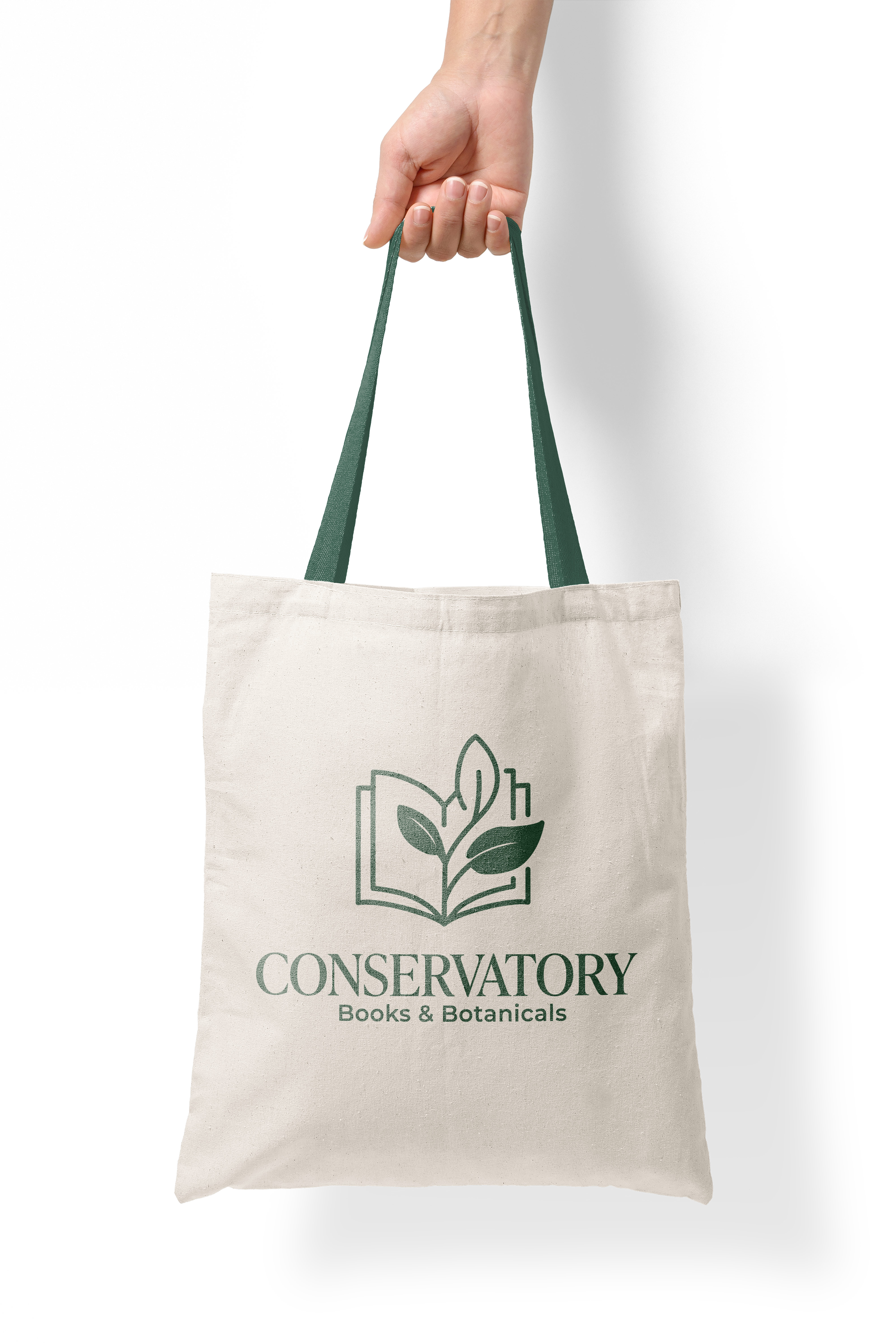 Conservatory canvas bag mockup